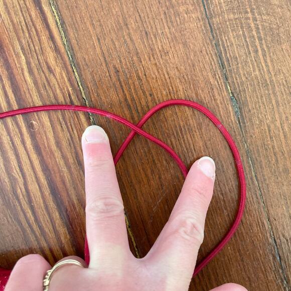 Y2K City Triangles Sparkly Red Midi Dress - Picture 6 of 7